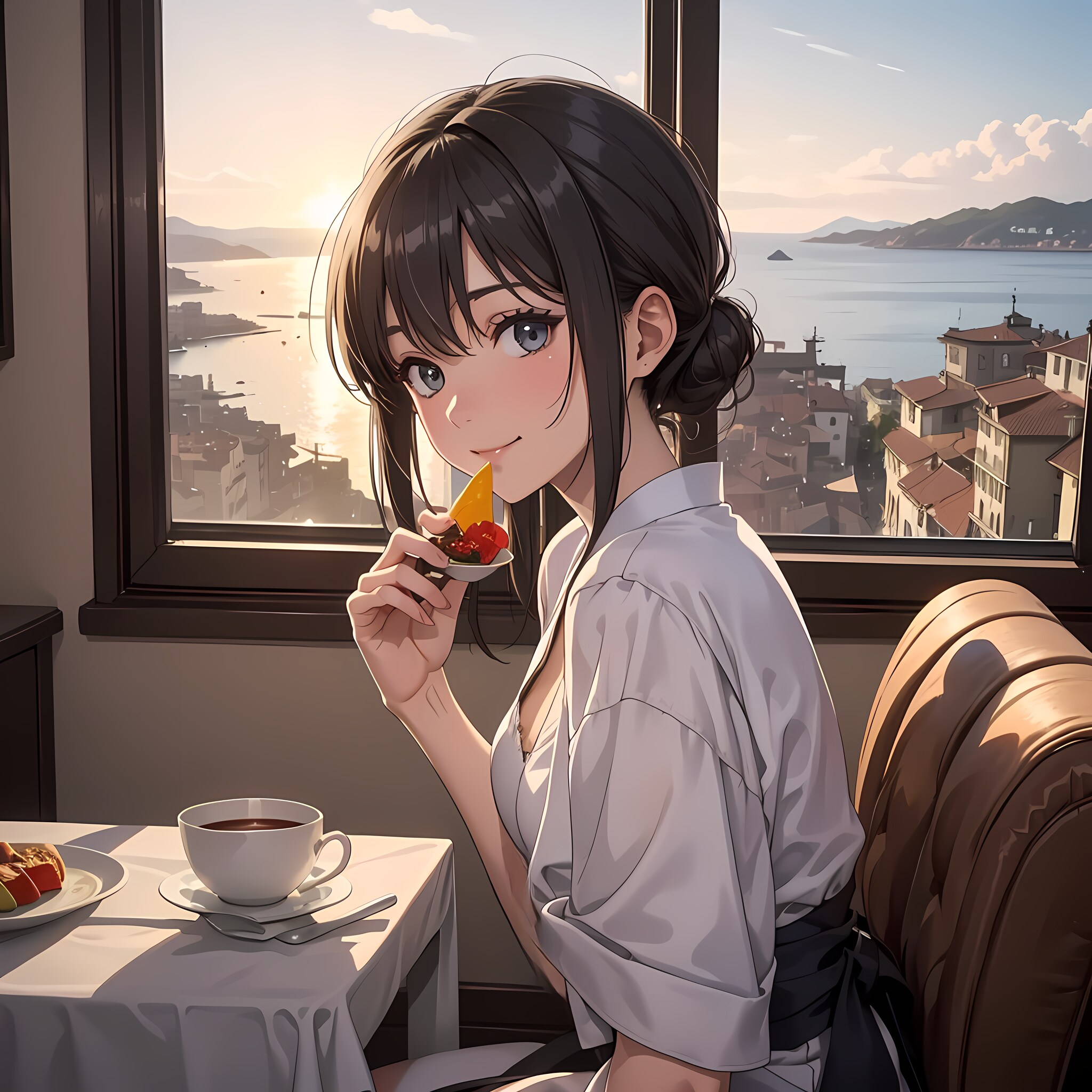 先に食べてたよ♪