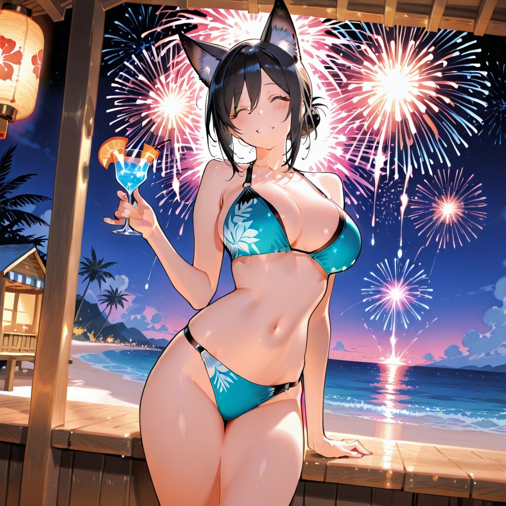 この海の家は、夜も営業します！