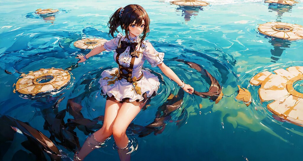 浮かぶ少女③