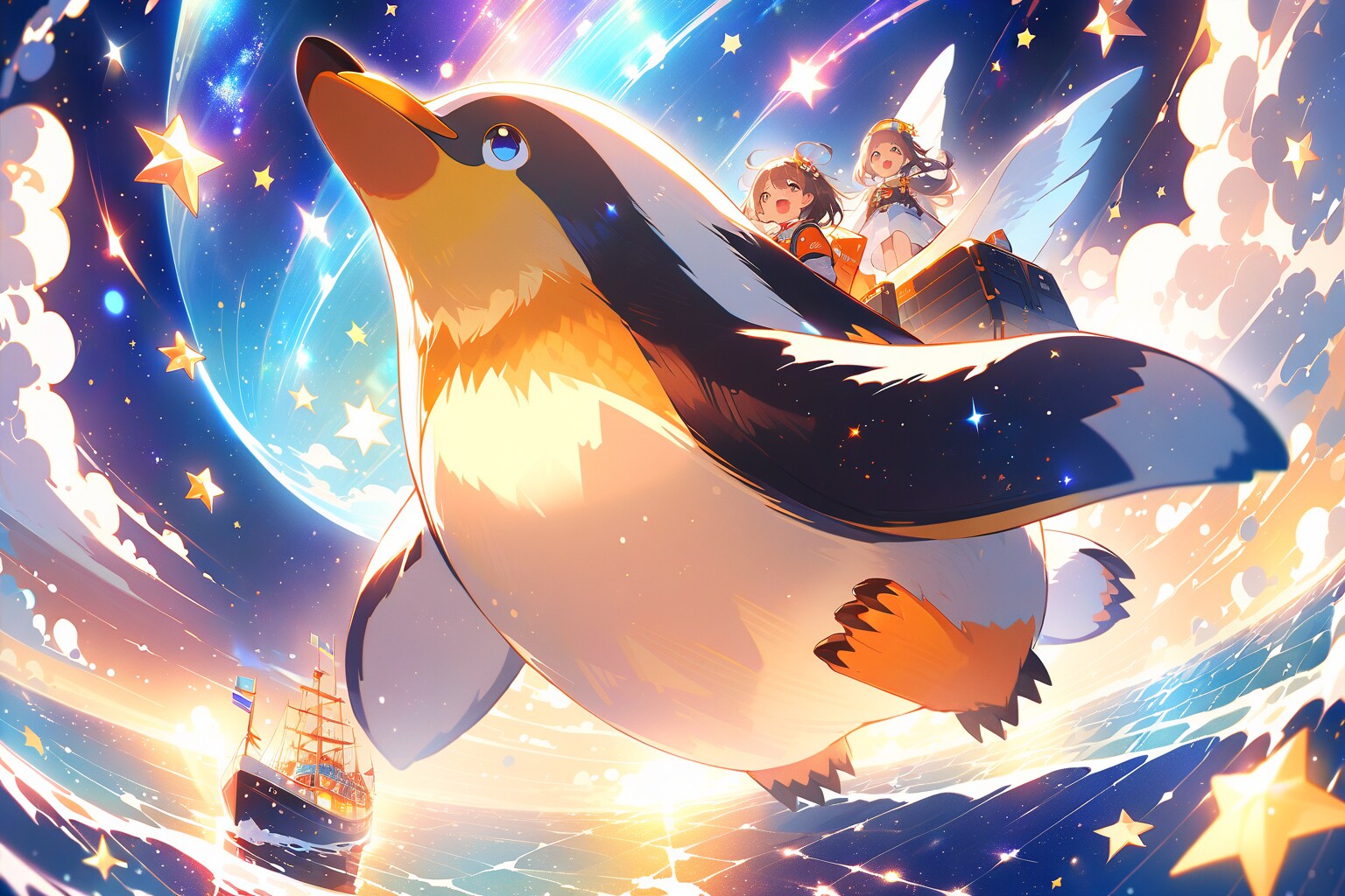 星の海を飛ぶ氷鳥
