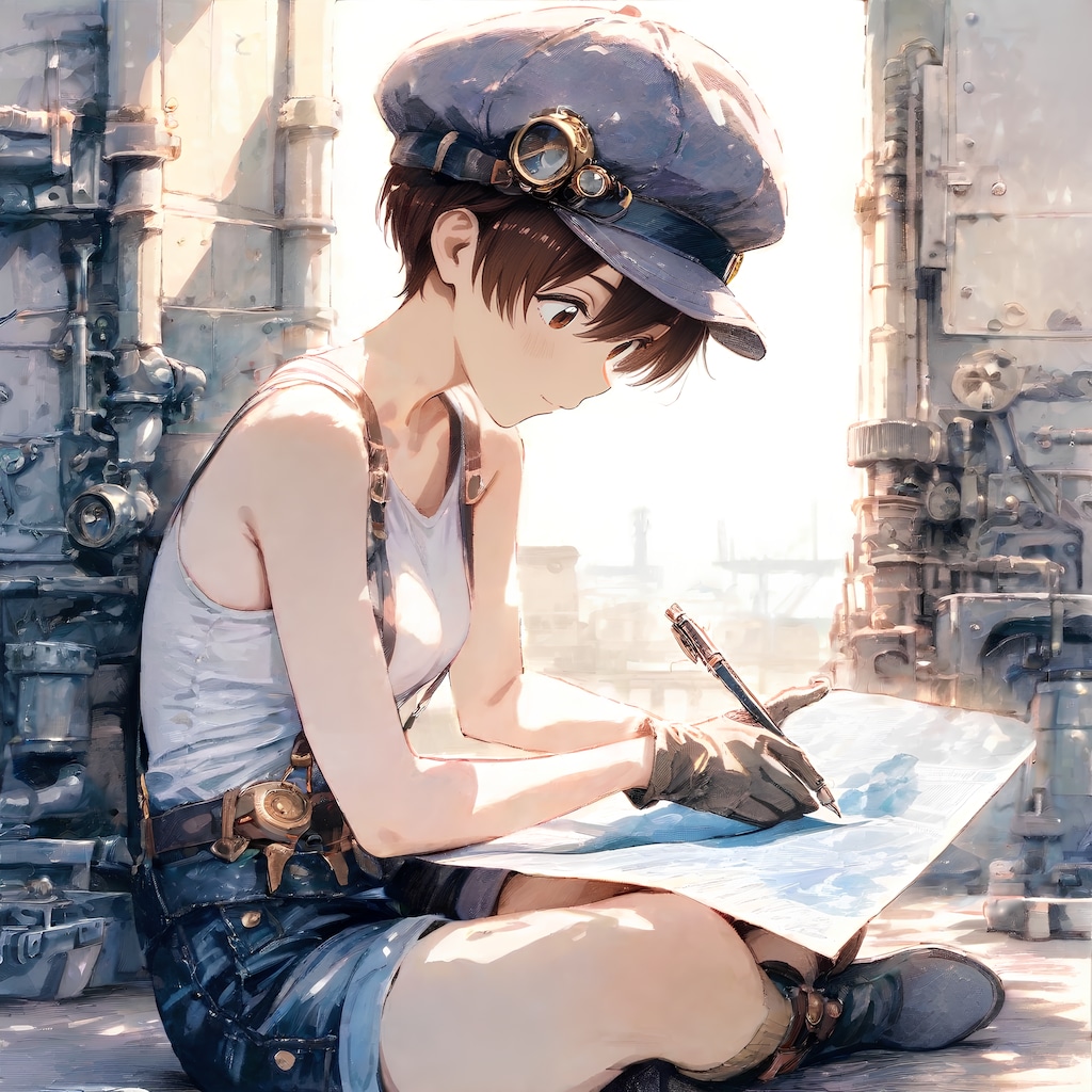 コンビナートの少女