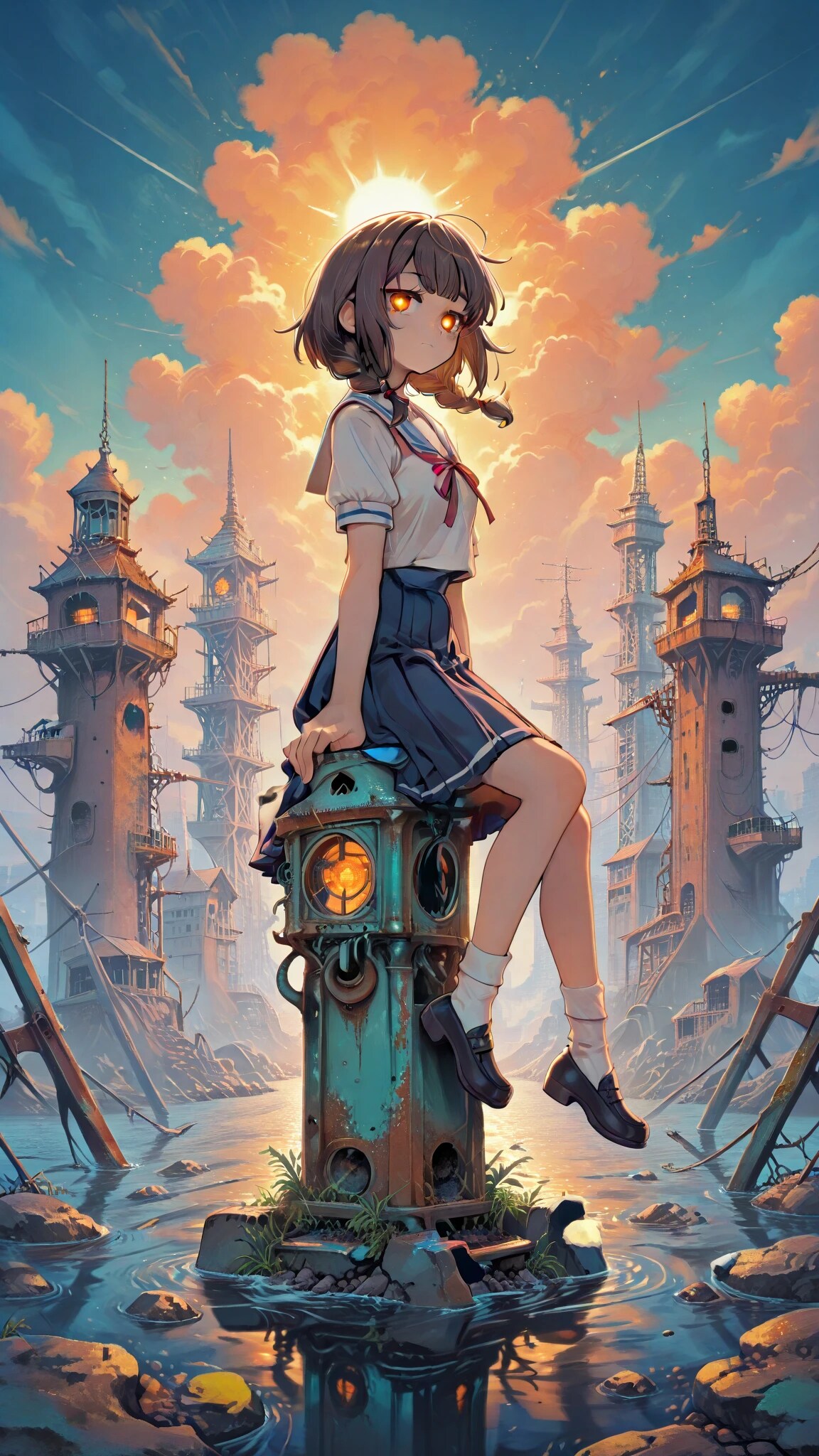 夕暮れ