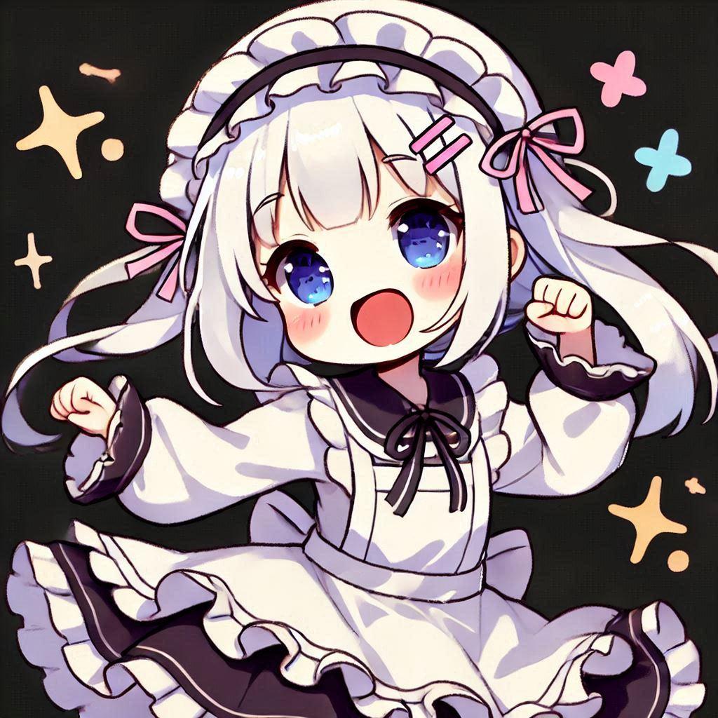 白髪の可愛い女の子【151】