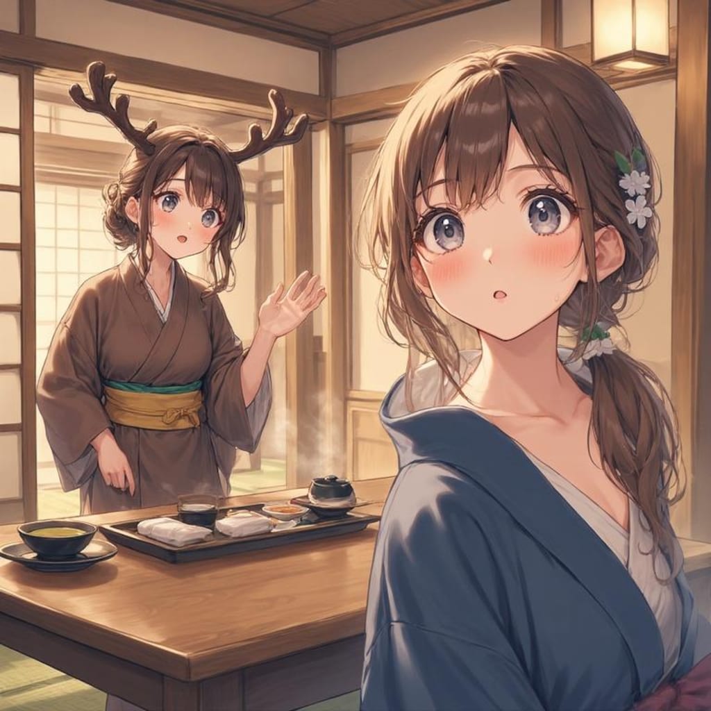 仲居がトナカイ