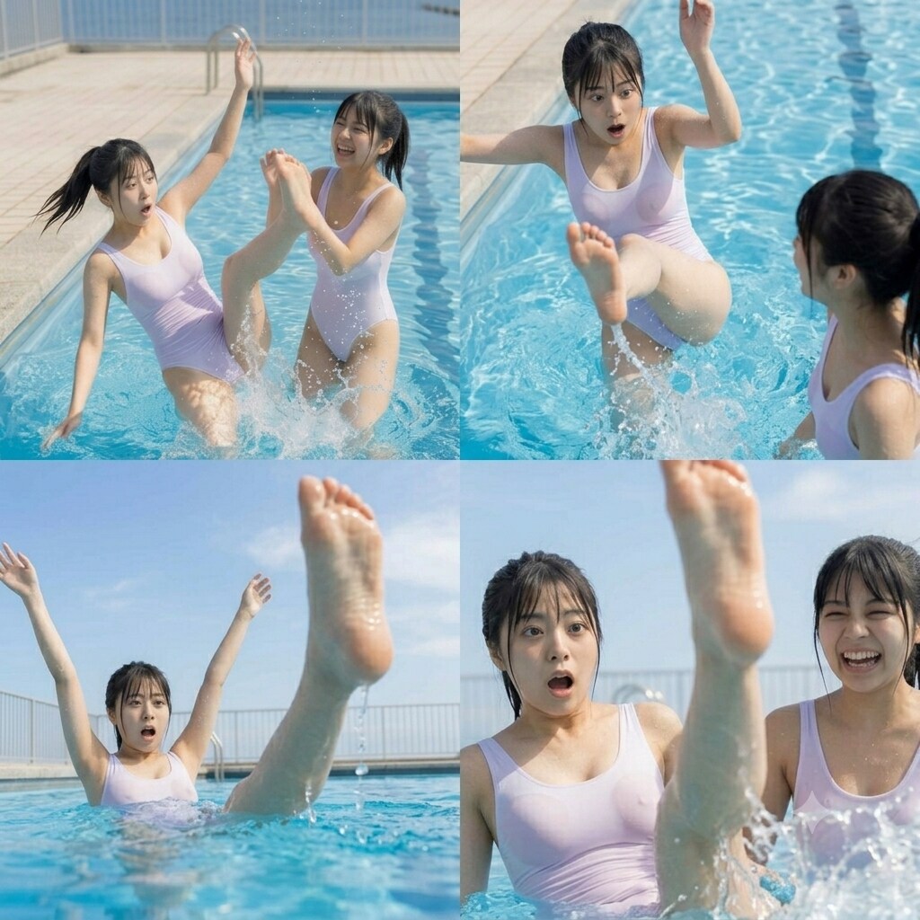 じゃれあう