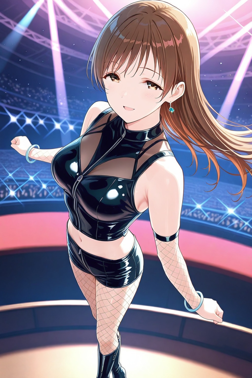黒衣装の新田さん