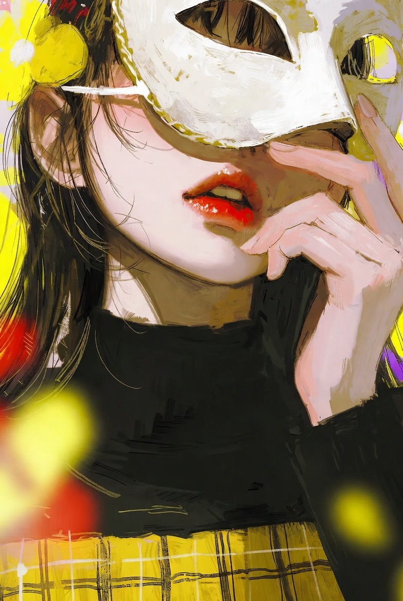 私が仮面を外したのを見たいんですか？ | の人気AIイラスト・グラビア