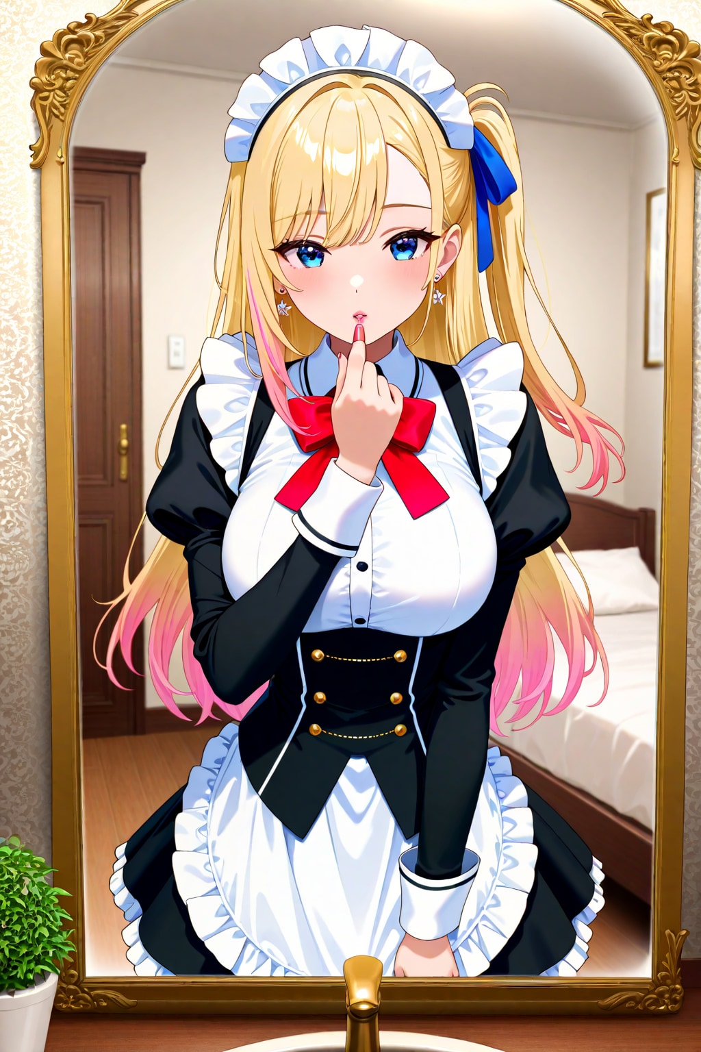 メイドのおめかし | の人気AIイラスト・グラビア