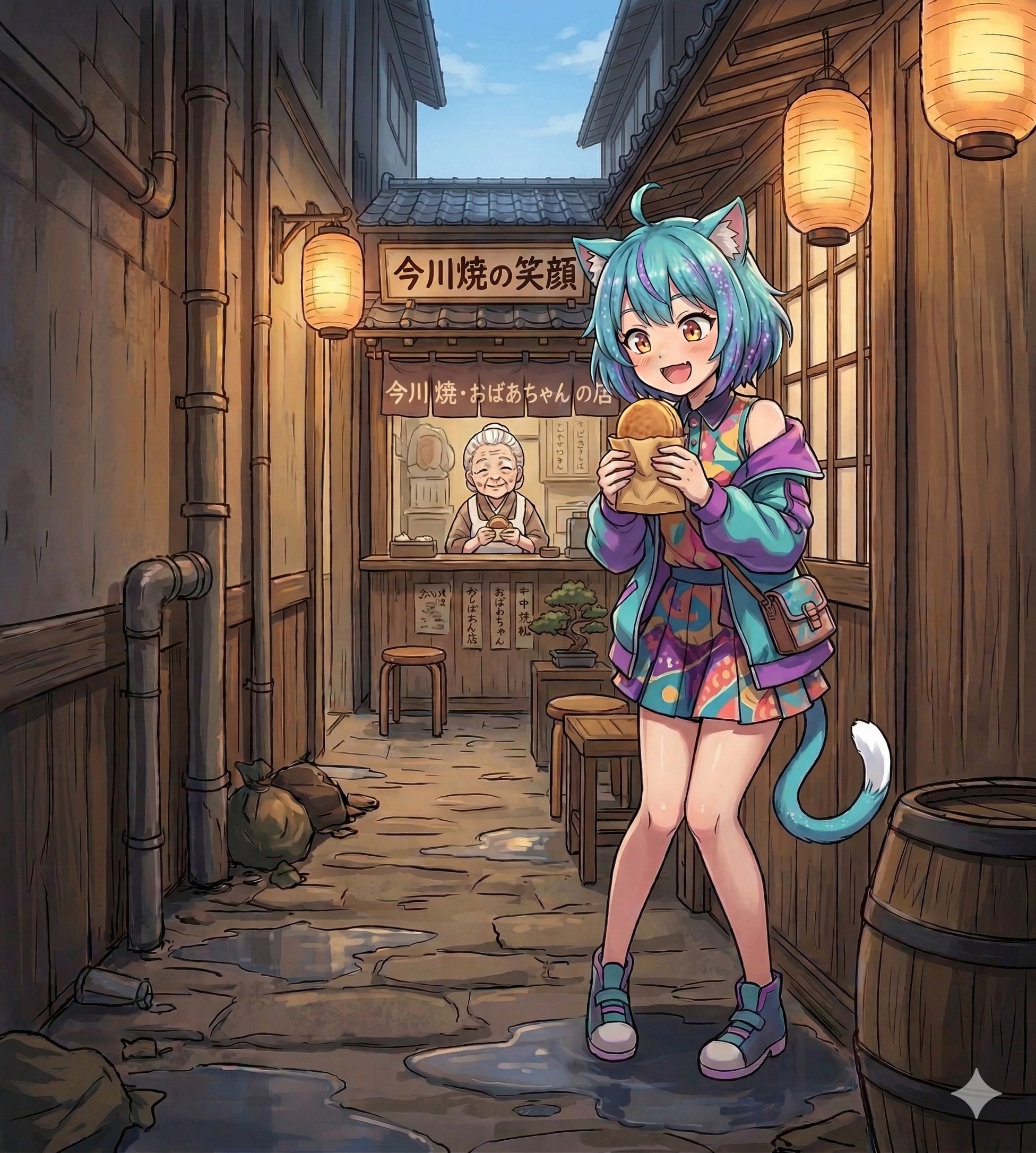 知る人ぞ知る今川焼のお店 | の人気AIイラスト・グラビア