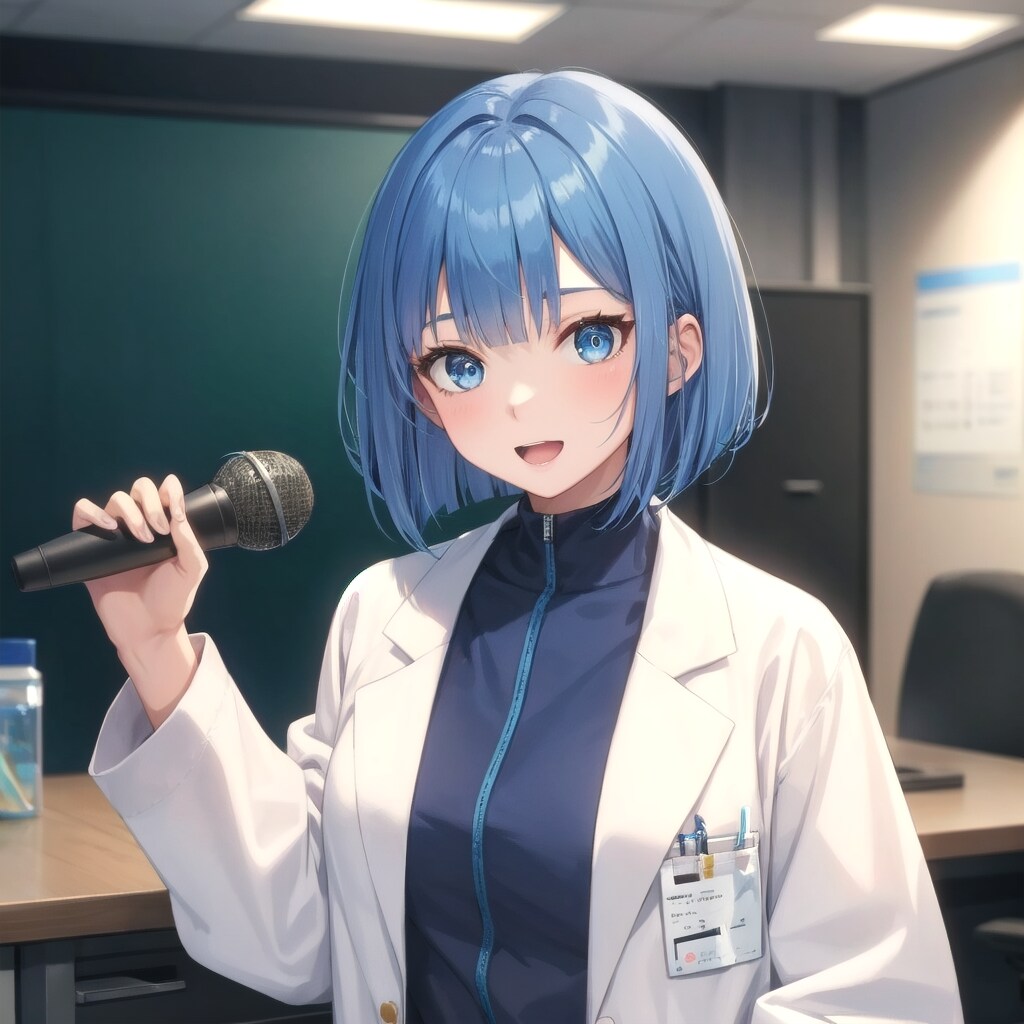 医療インタビューに応じる学生女医モデル | の人気AIイラスト・グラビア