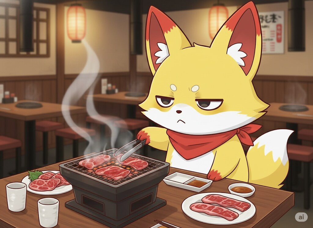 【狐独のグルメ】一人焼肉ランチ | の人気AIイラスト・グラビア