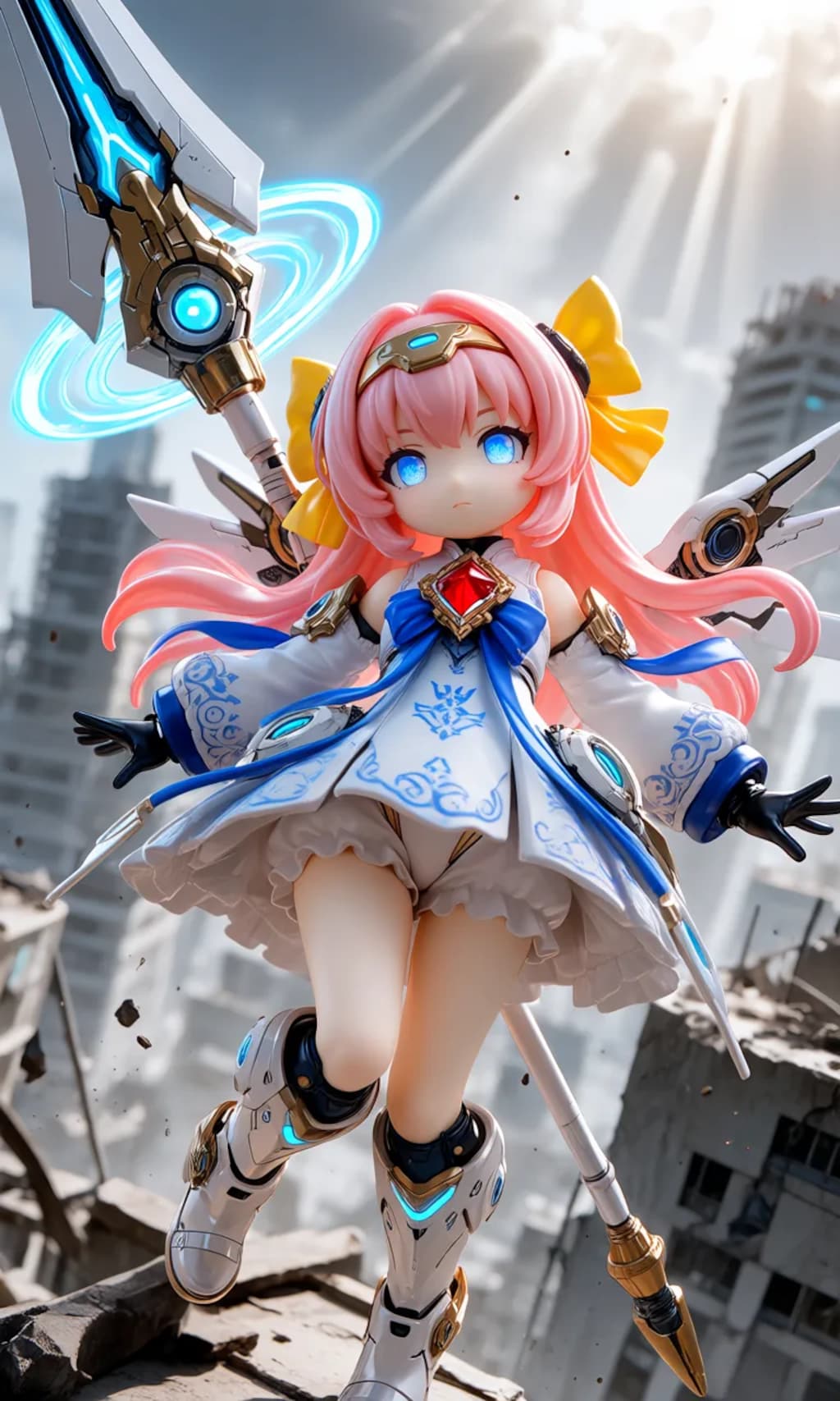異世界制服少女達　メカ娘　魔法少女アーク　アクリルドールフィギュア