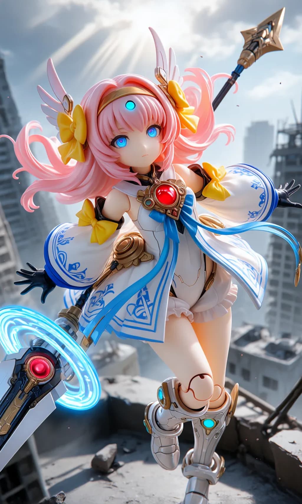 異世界制服少女達　メカ娘　魔法少女アーク　アクリルドールフィギュア