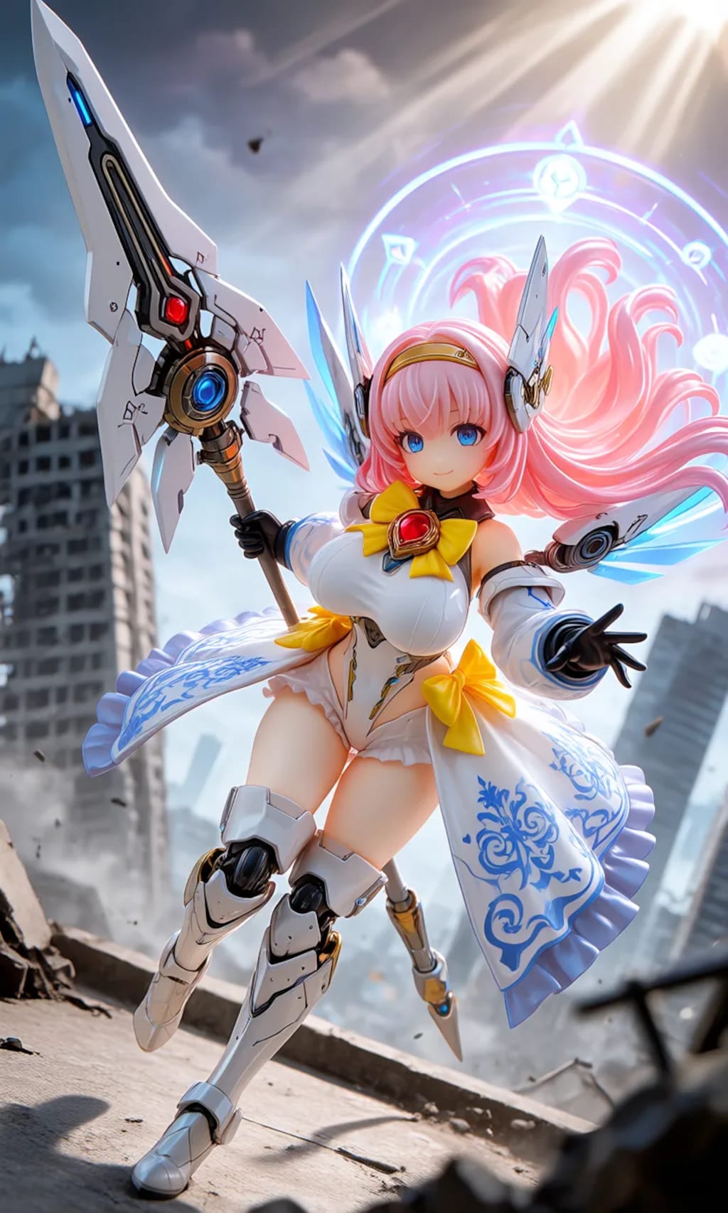 異世界制服少女達　メカ娘　魔法少女アーク　アクリルドールフィギュア