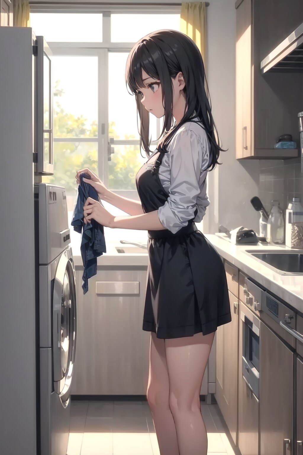洗濯女子