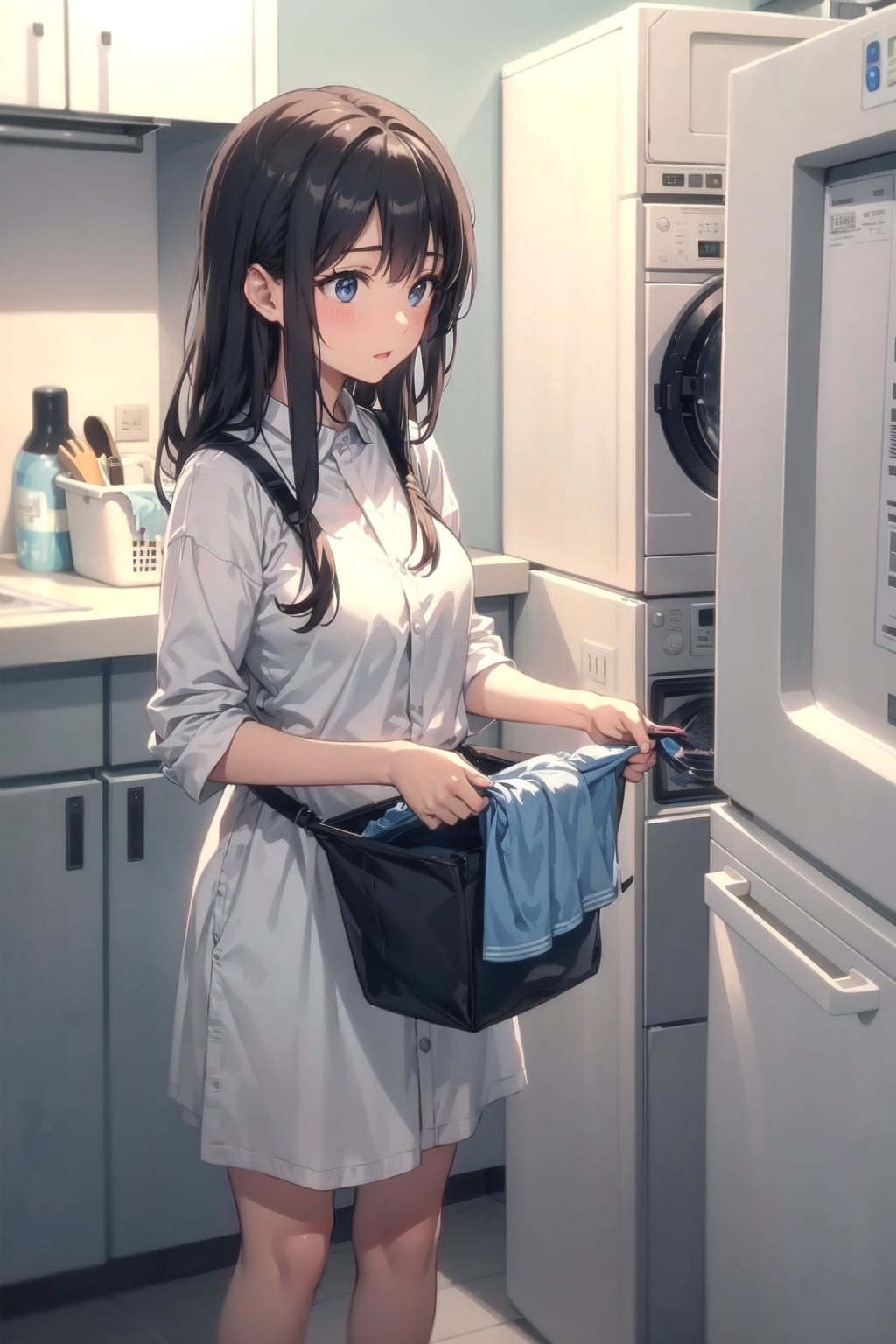 洗濯女子
