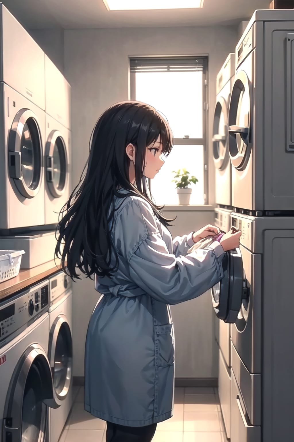 洗濯女子