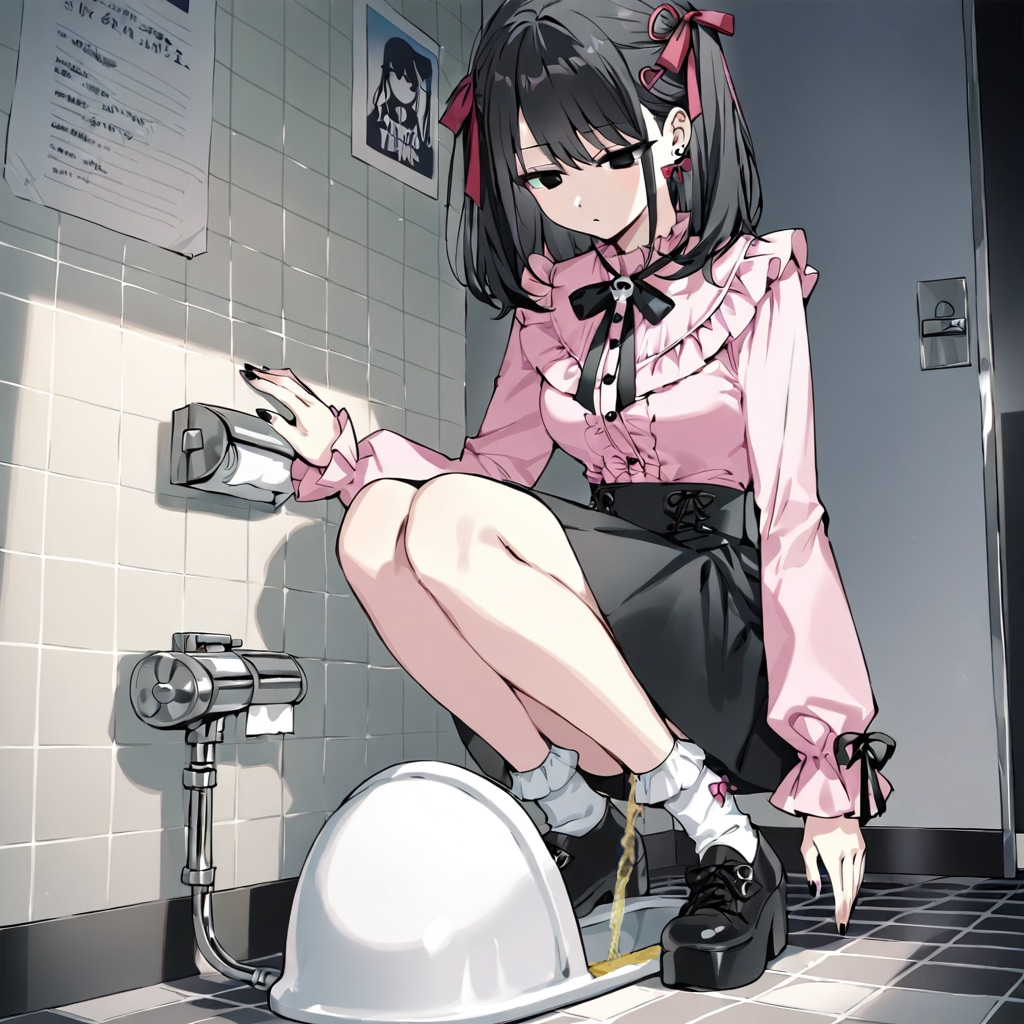 地雷系ちゃんのおトイレ2
