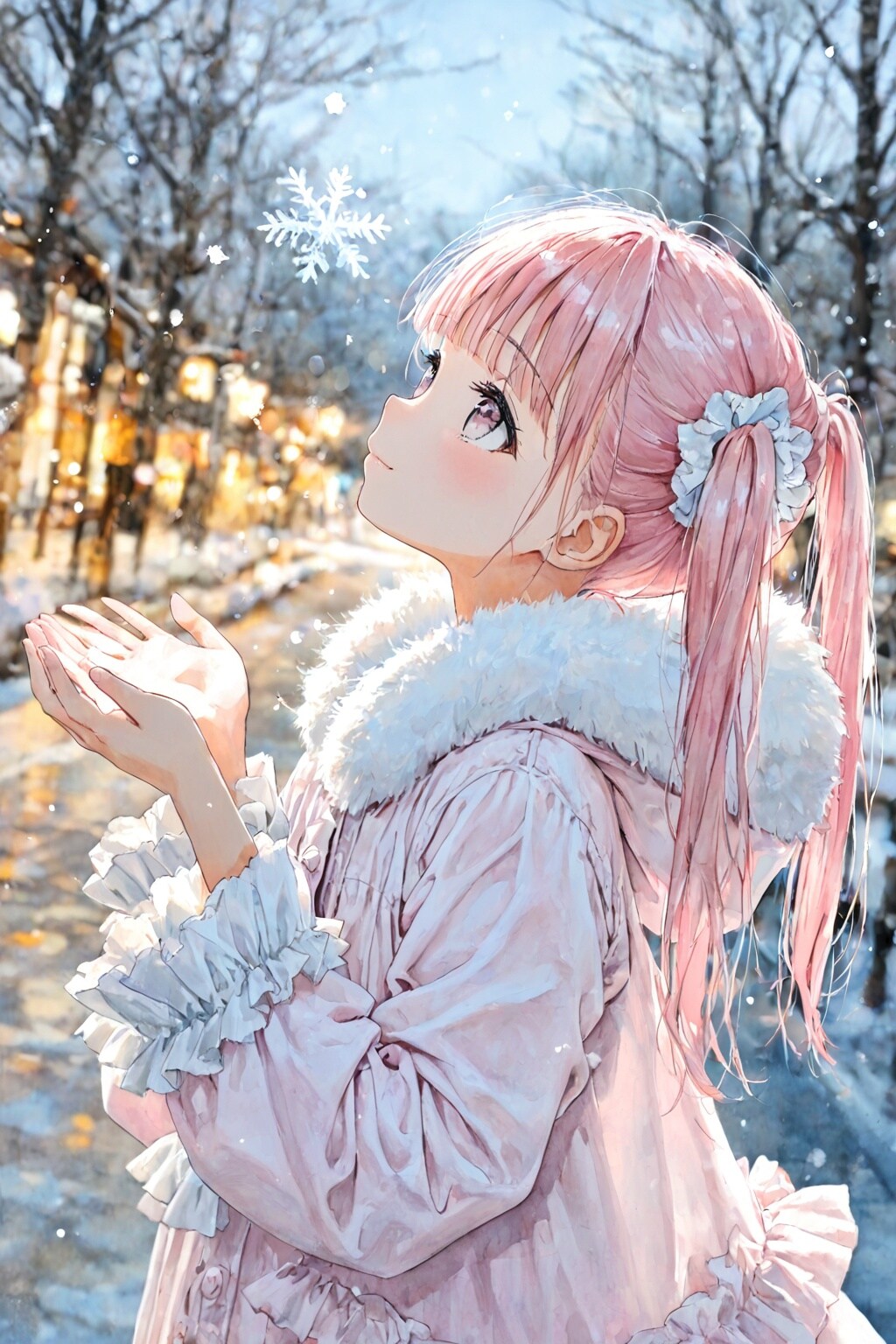 冬空の下で