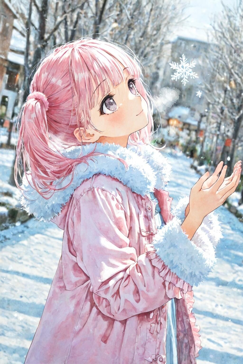冬空の下で