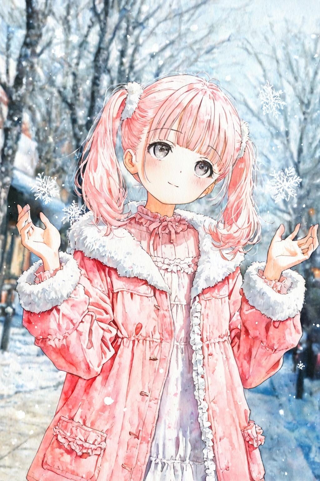 冬空の下で