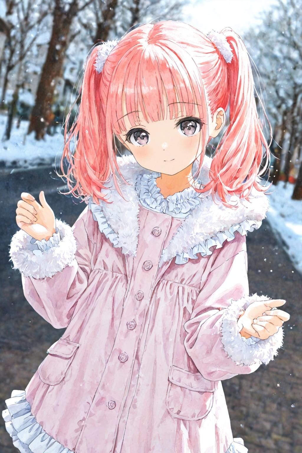 冬空の下で