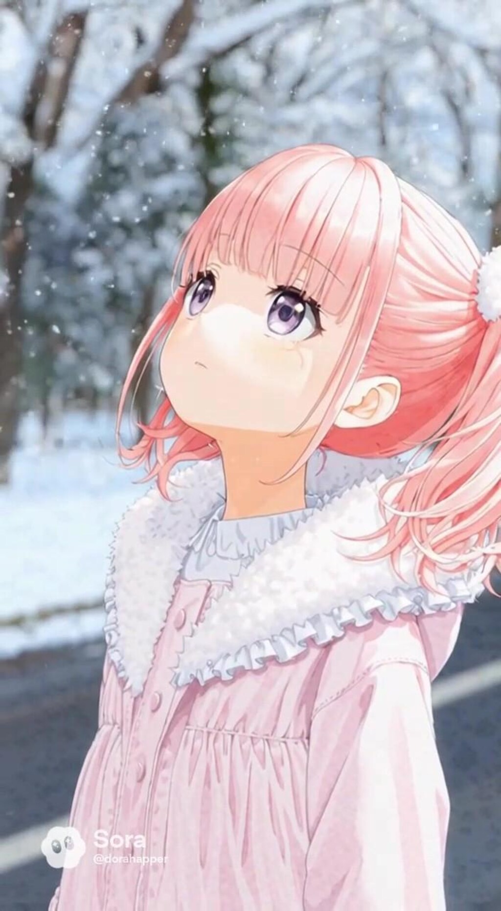 冬空の下で