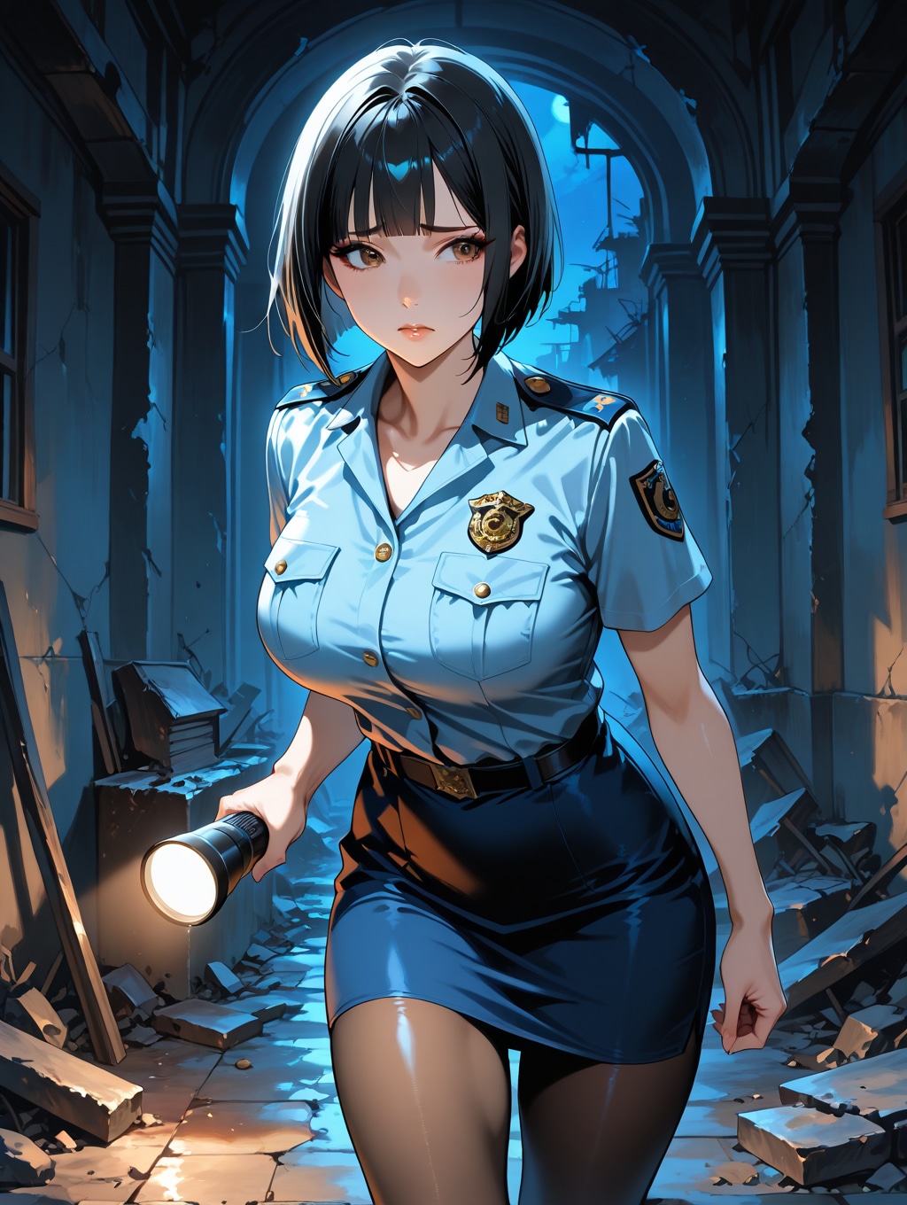 迂闊な女性警官
