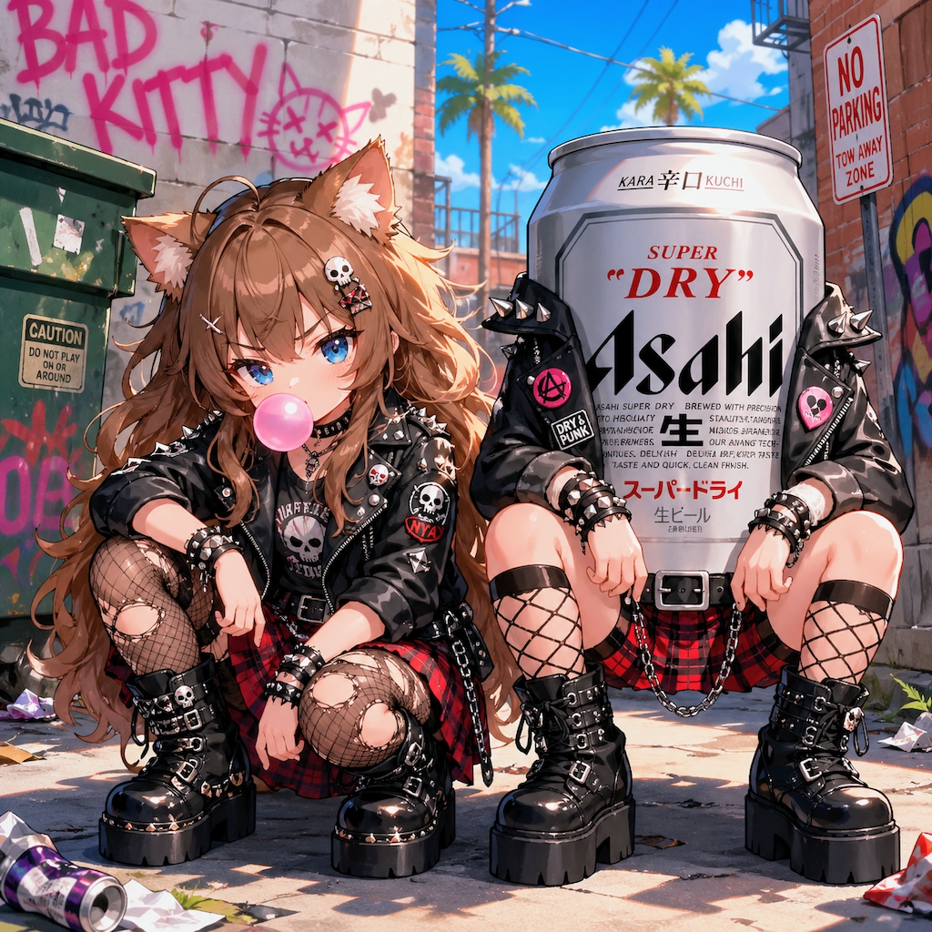 パンクな小さな女の子