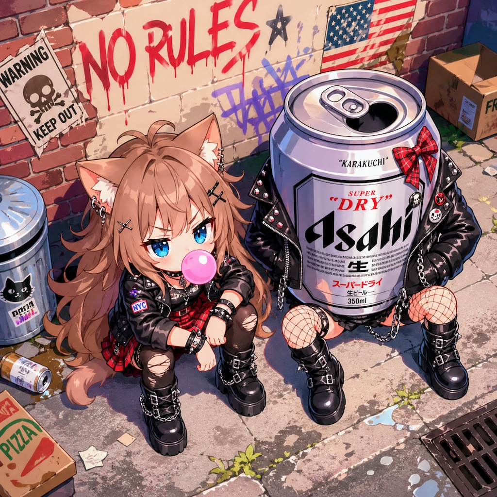 パンクな小さな女の子