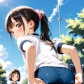 体操服の少女 2枚目