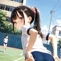 体操服の少女 5枚目
