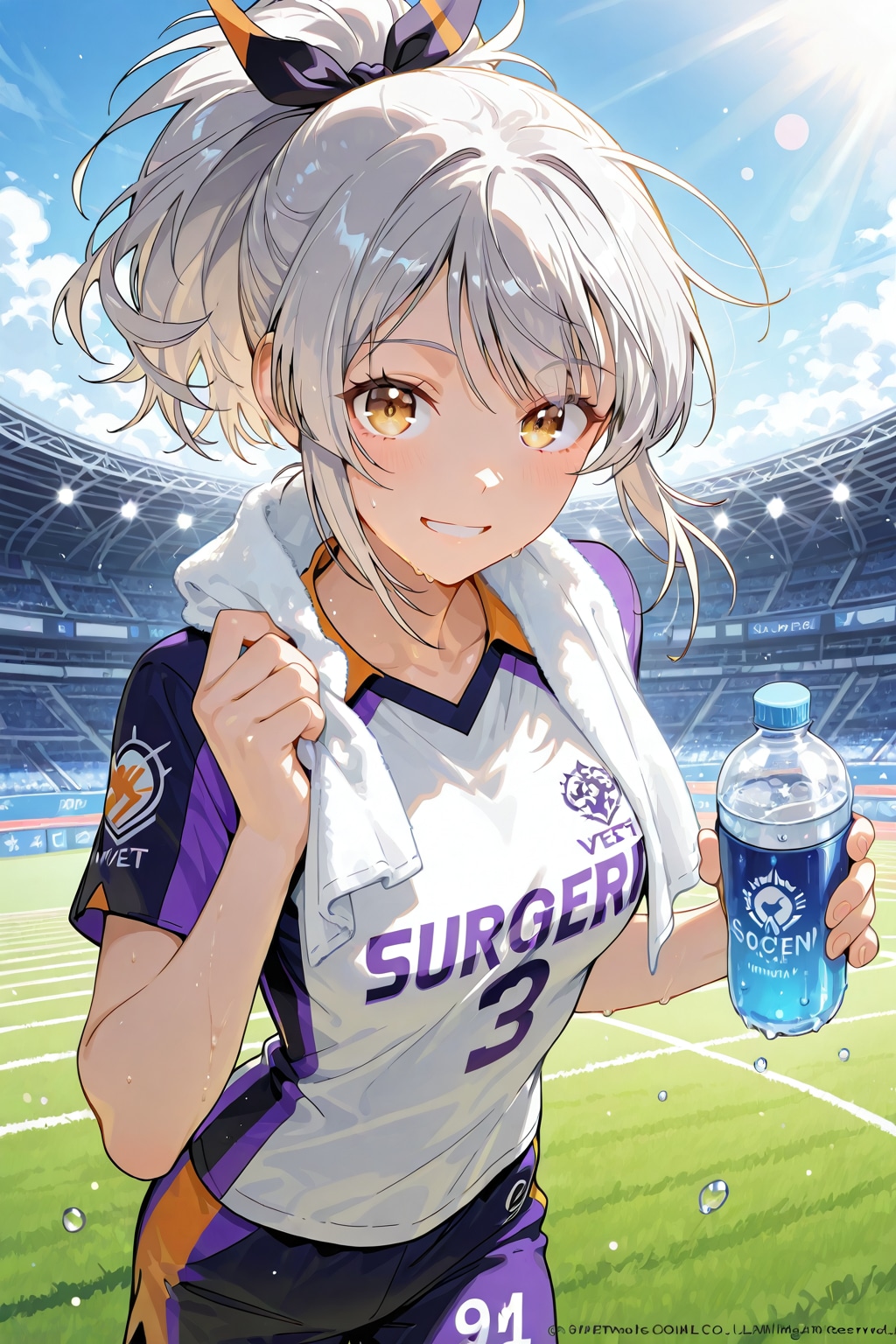 ハーフタイムの笑顔