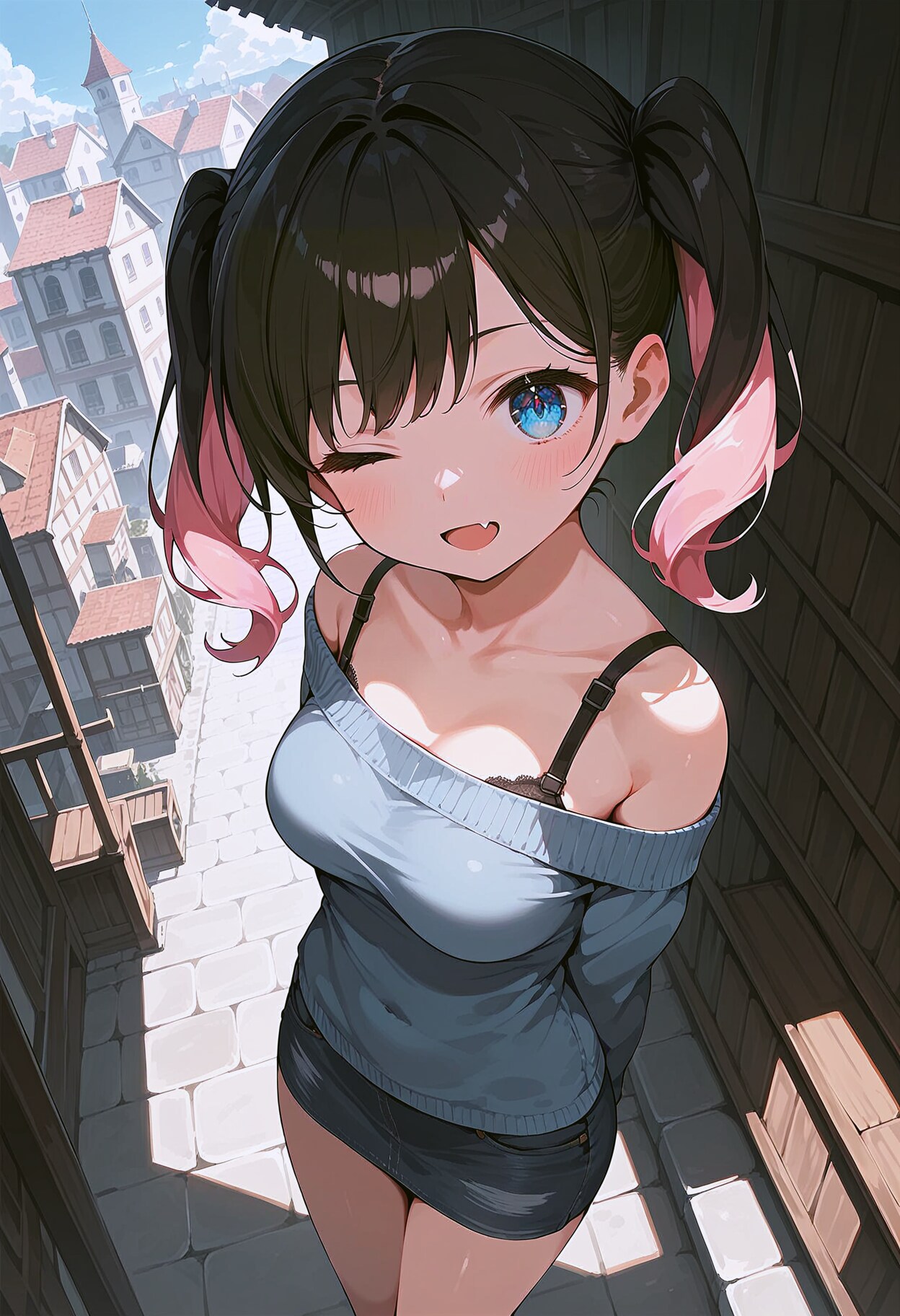 えへへ、一緒にいると、お散歩がもっと楽しくなるね！