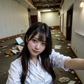 廃墟で自撮り 3枚目