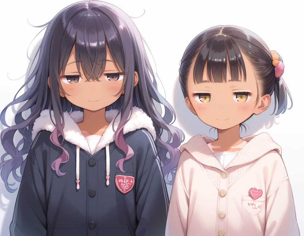 ラルコちゃんとジト目ちゃん