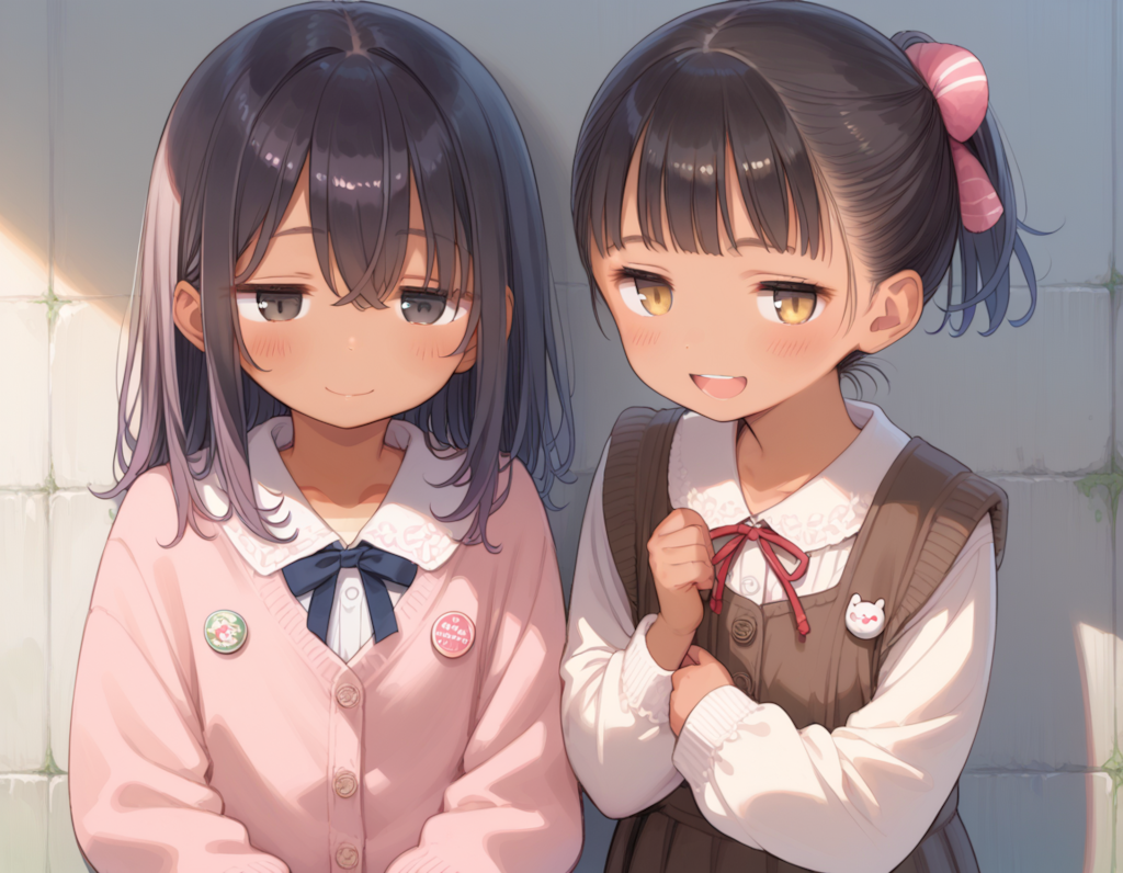 ラルコちゃんとジト目ちゃん