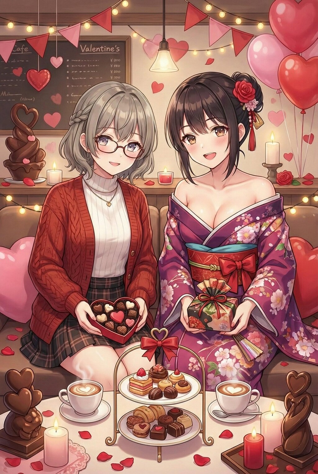 【累計45,000いいね記念】うちの子達のバレンタイン