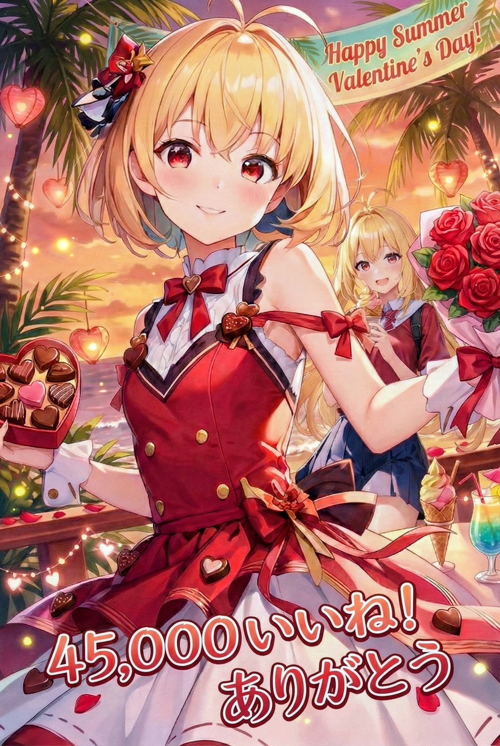 【累計45,000いいね記念】うちの子達のバレンタイン | の人気AIイラスト・グラビア