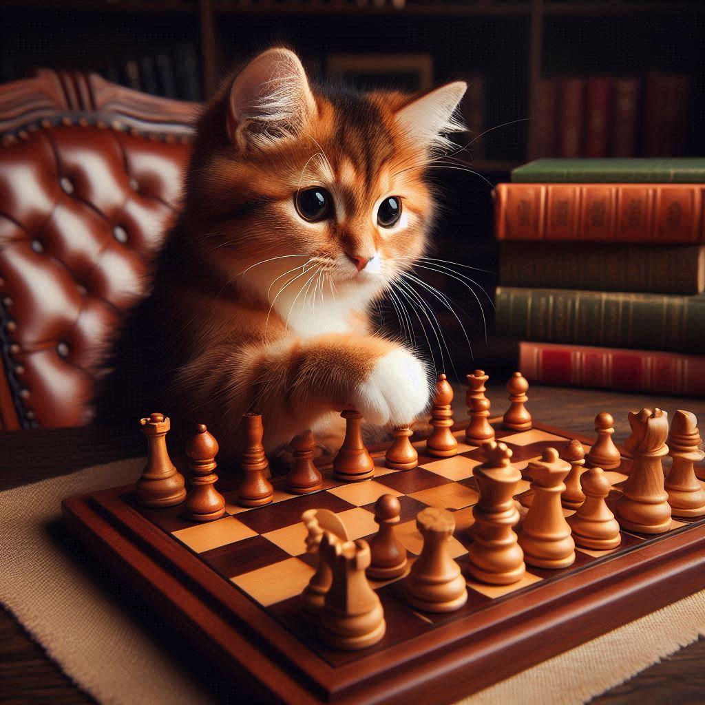 チェスする猫 | の人気AIイラスト・グラビア