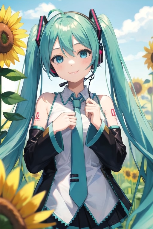 ひまわりとみく | の人気AIイラスト・グラビア