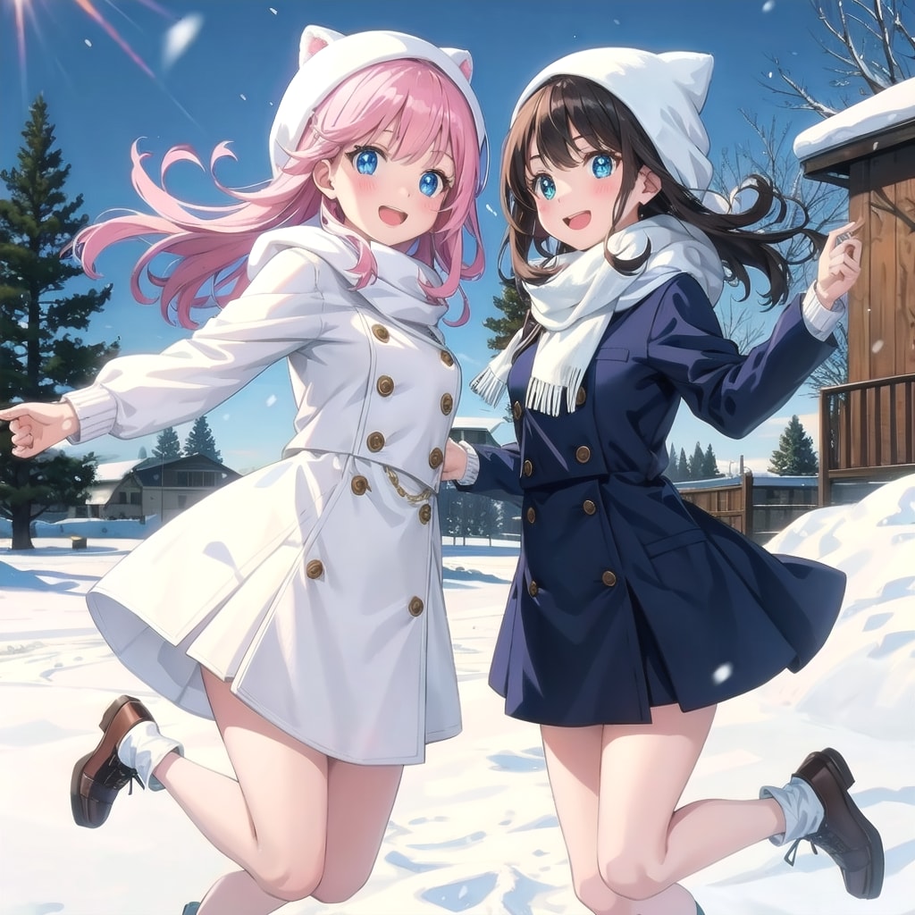 うちのわん娘と早朝に（移りゆく季節）