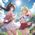 うちのわん娘と早朝に（移りゆく季節） 7枚目