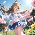 うちのわん娘と早朝に（移りゆく季節） 6枚目
