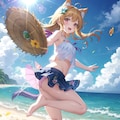 うちのわん娘と早朝に（移りゆく季節） 9枚目