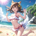 うちのわん娘と早朝に（移りゆく季節） 10枚目