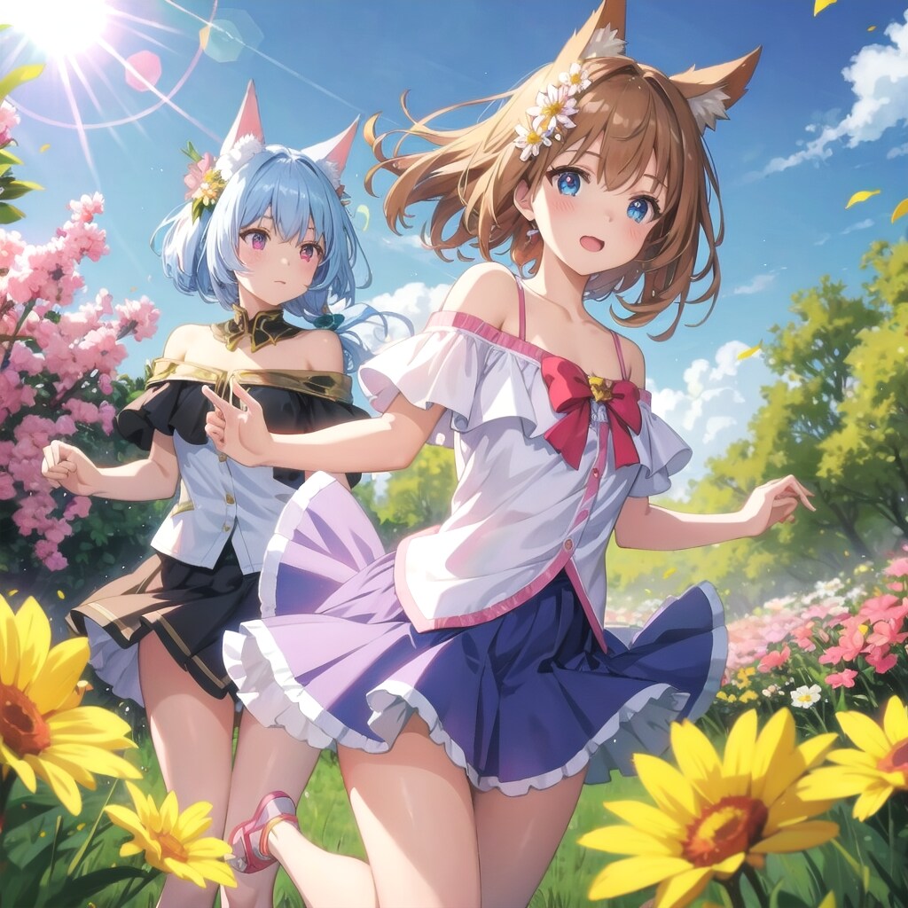 うちのわん娘と早朝に（移りゆく季節）