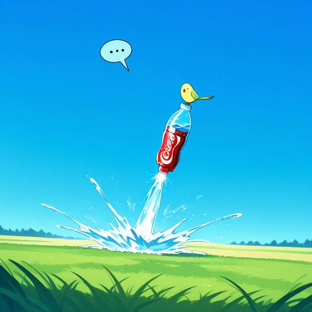 ペットボトルロケット喋るインコ