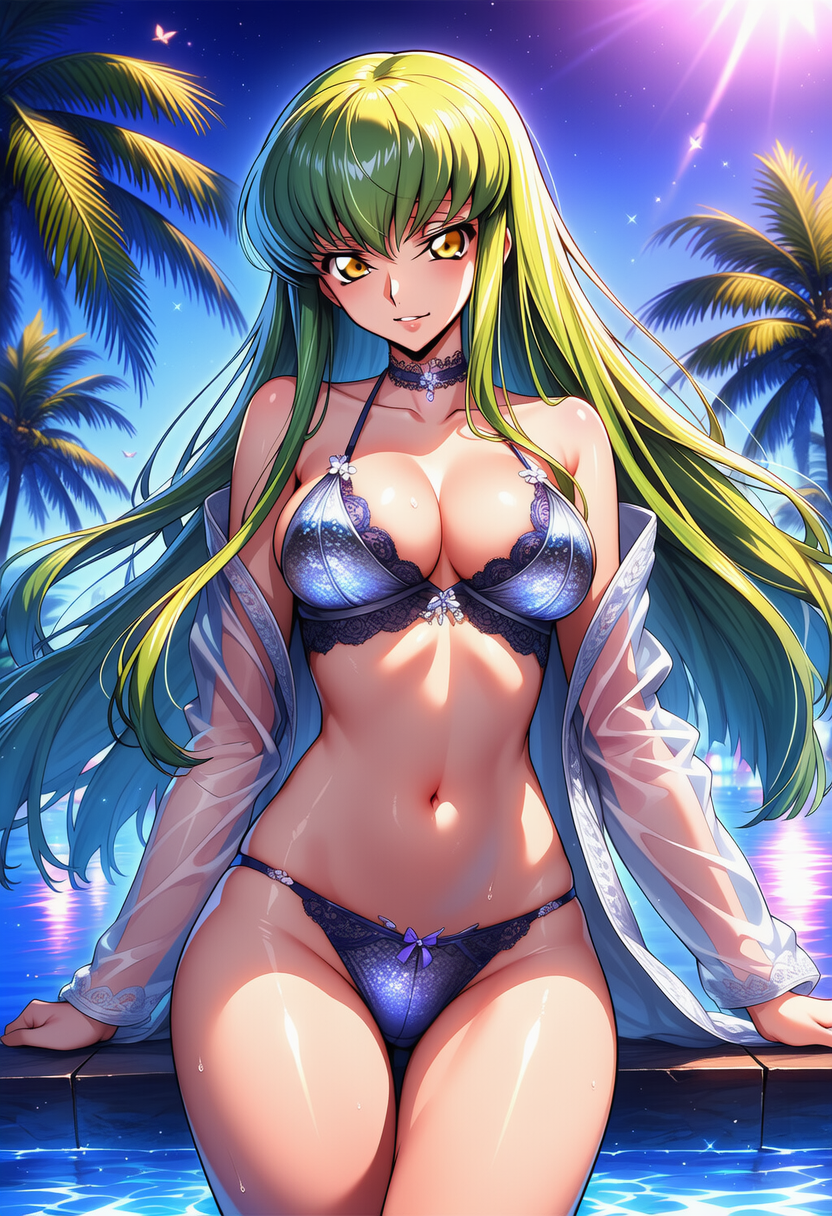 夜風の海沿いに溶ける余熱 — Ocean Night, Velvet Desire