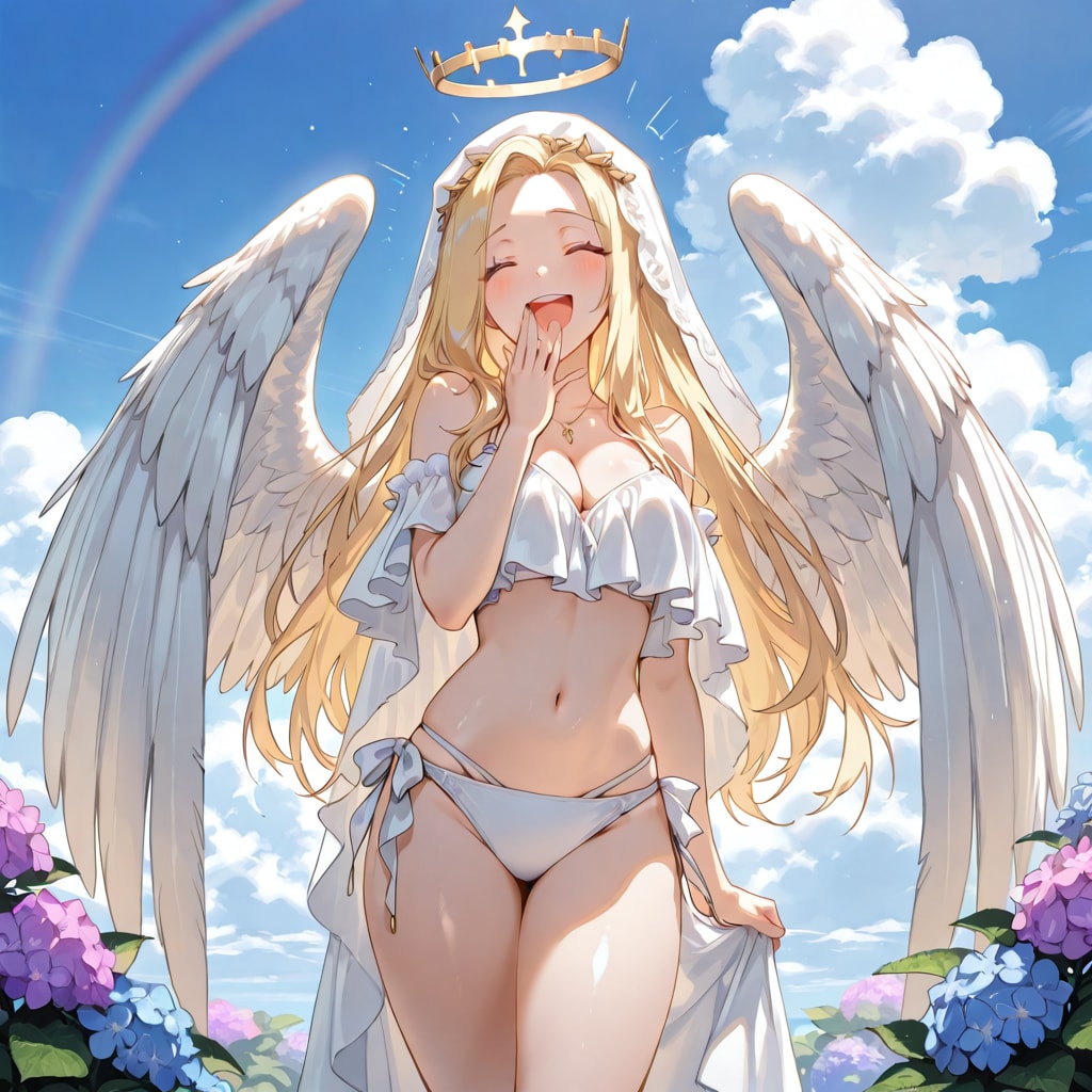 ビキニとウェディングドレスの間